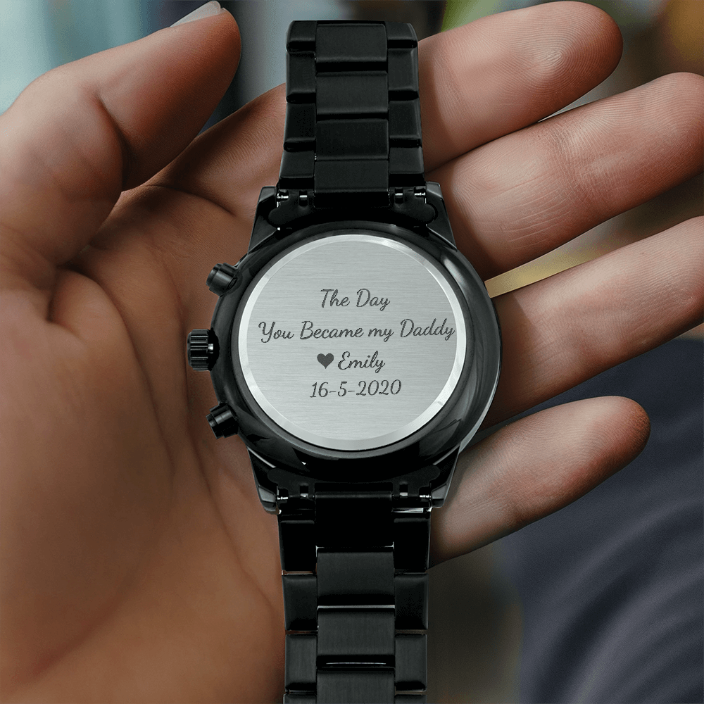 Father's Day Watch Gift, Dad Engraved Watch