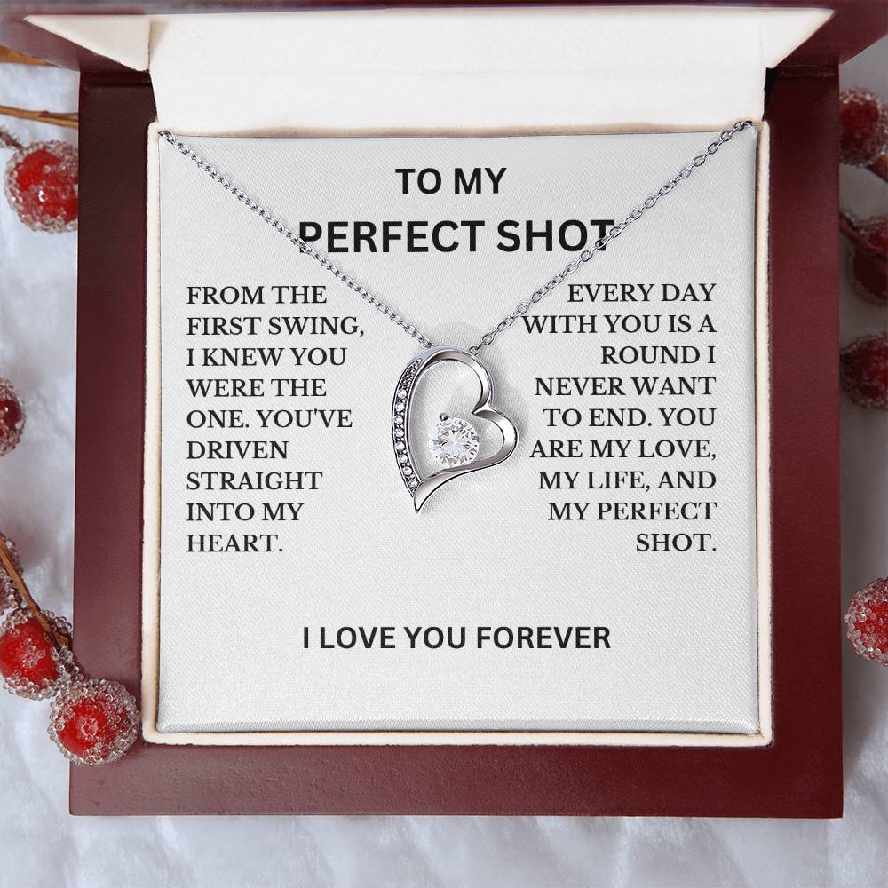 To My Perfect Shot Necklace, A Perfect Gift For Your Special Lady