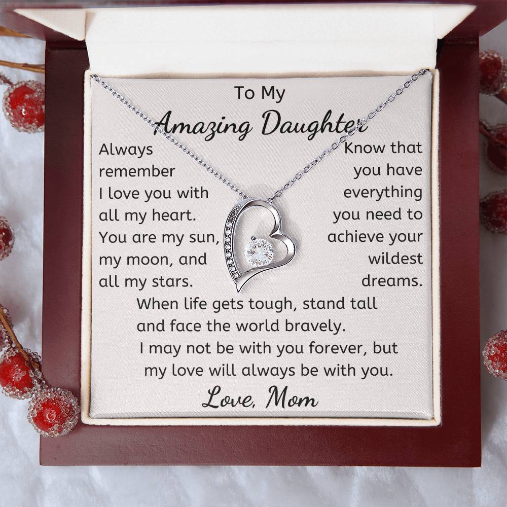 To My Amazing Daughter Necklace