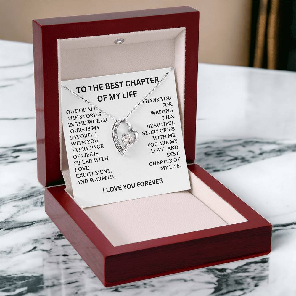 To The Best Chapter Of My Life Necklace, A perfect Gift For Wife, Girlfriend