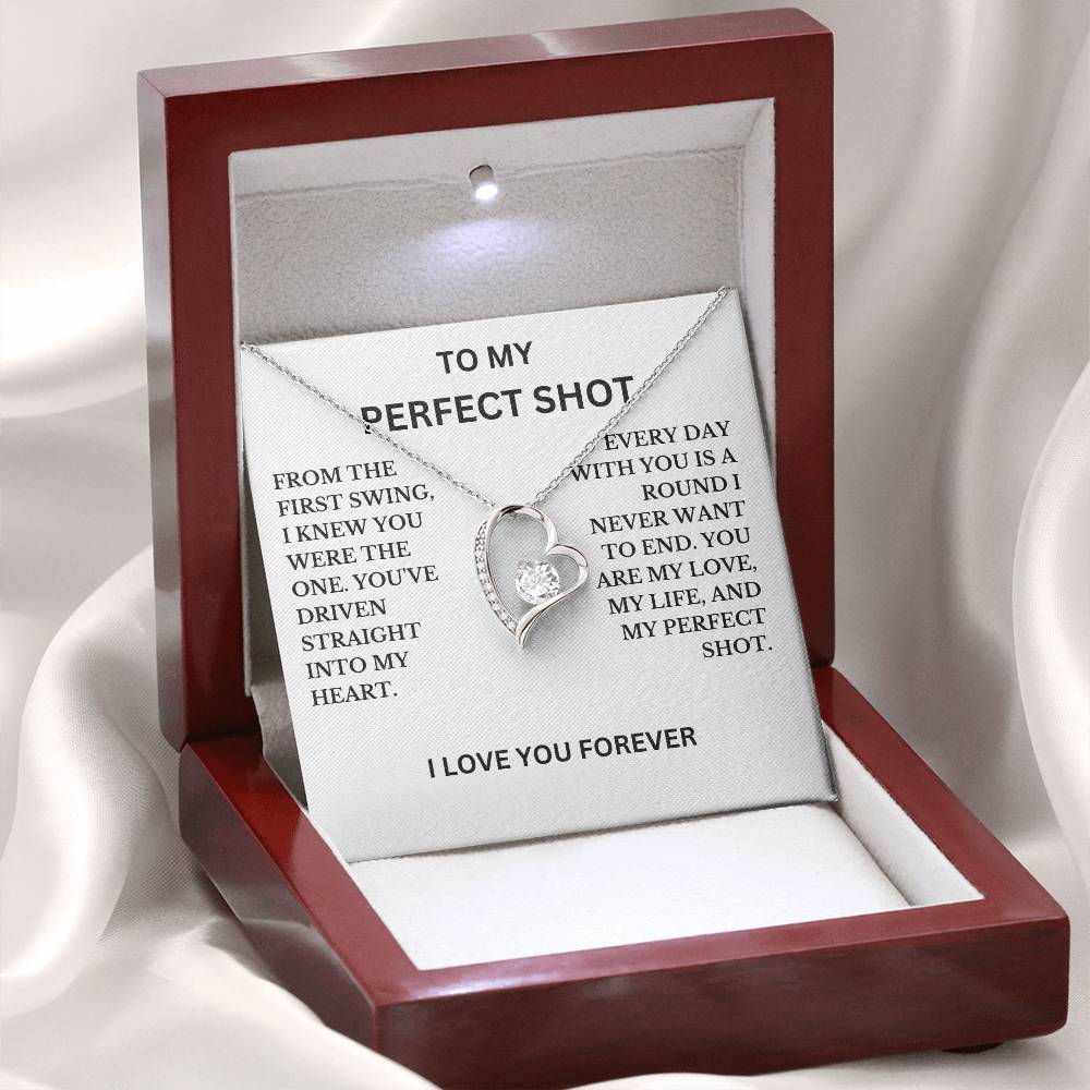 To My Perfect Shot Necklace, A Perfect Gift For Your Special Lady