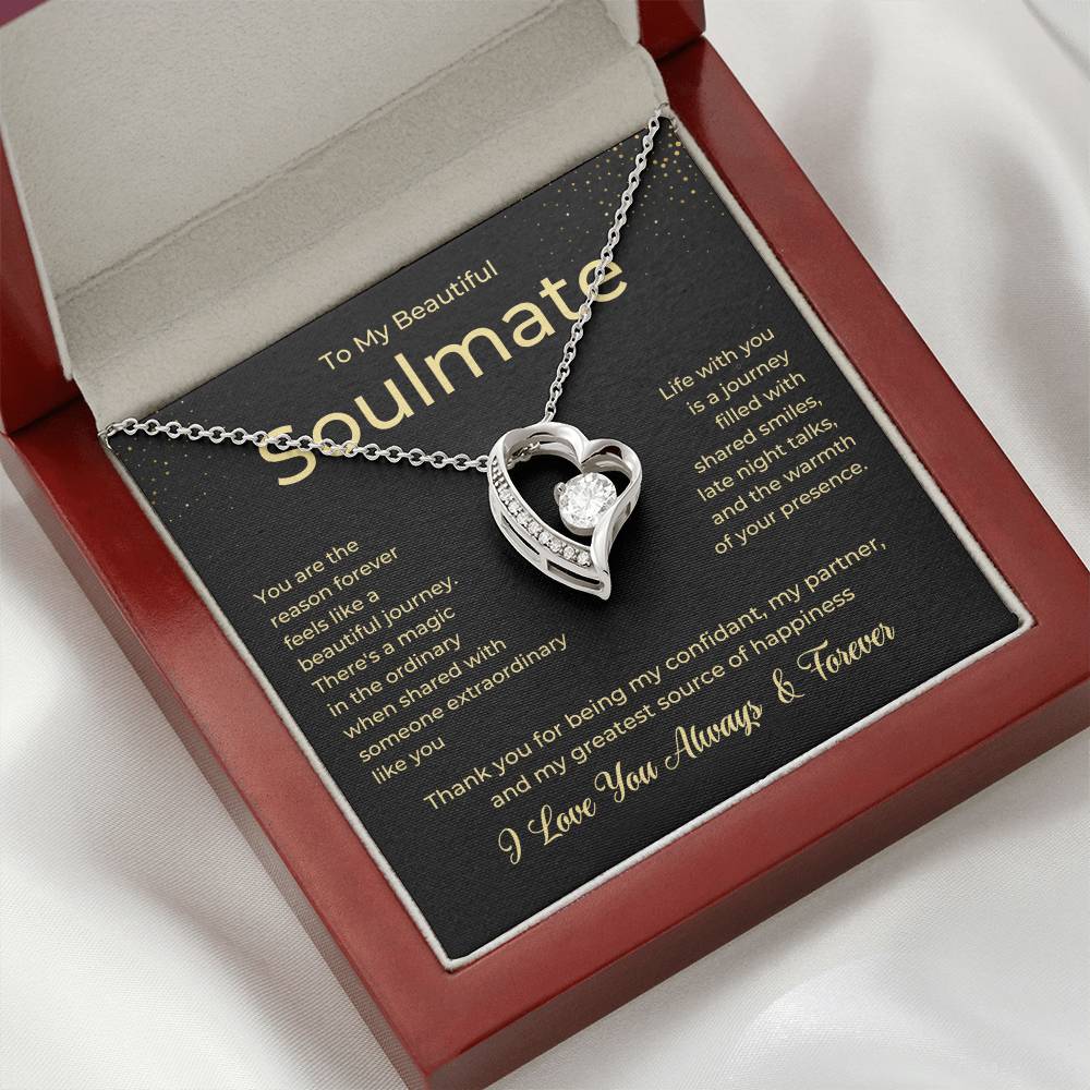 To My Soulmate Forever Love Necklace