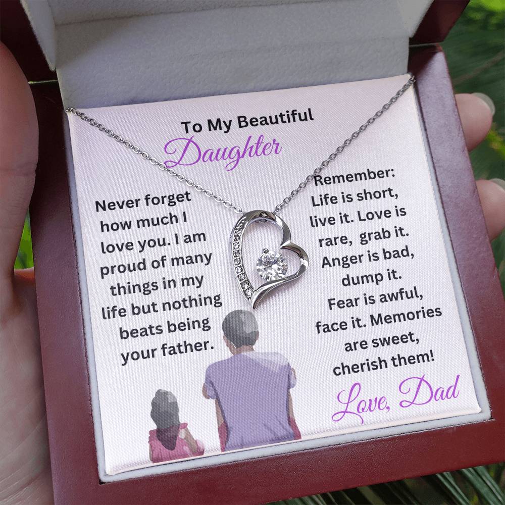 Customizable Daughter Necklace Gift From Dad