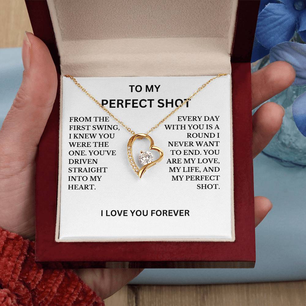 To My Perfect Shot Necklace, A Perfect Gift For Your Special Lady