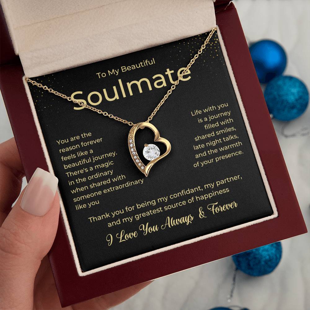 To My Soulmate Forever Love Necklace