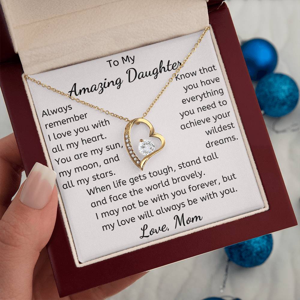 To My Amazing Daughter Necklace