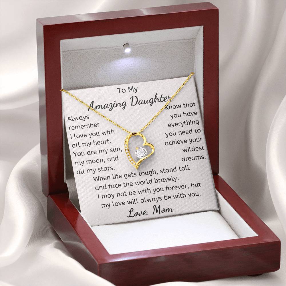 To My Amazing Daughter Necklace