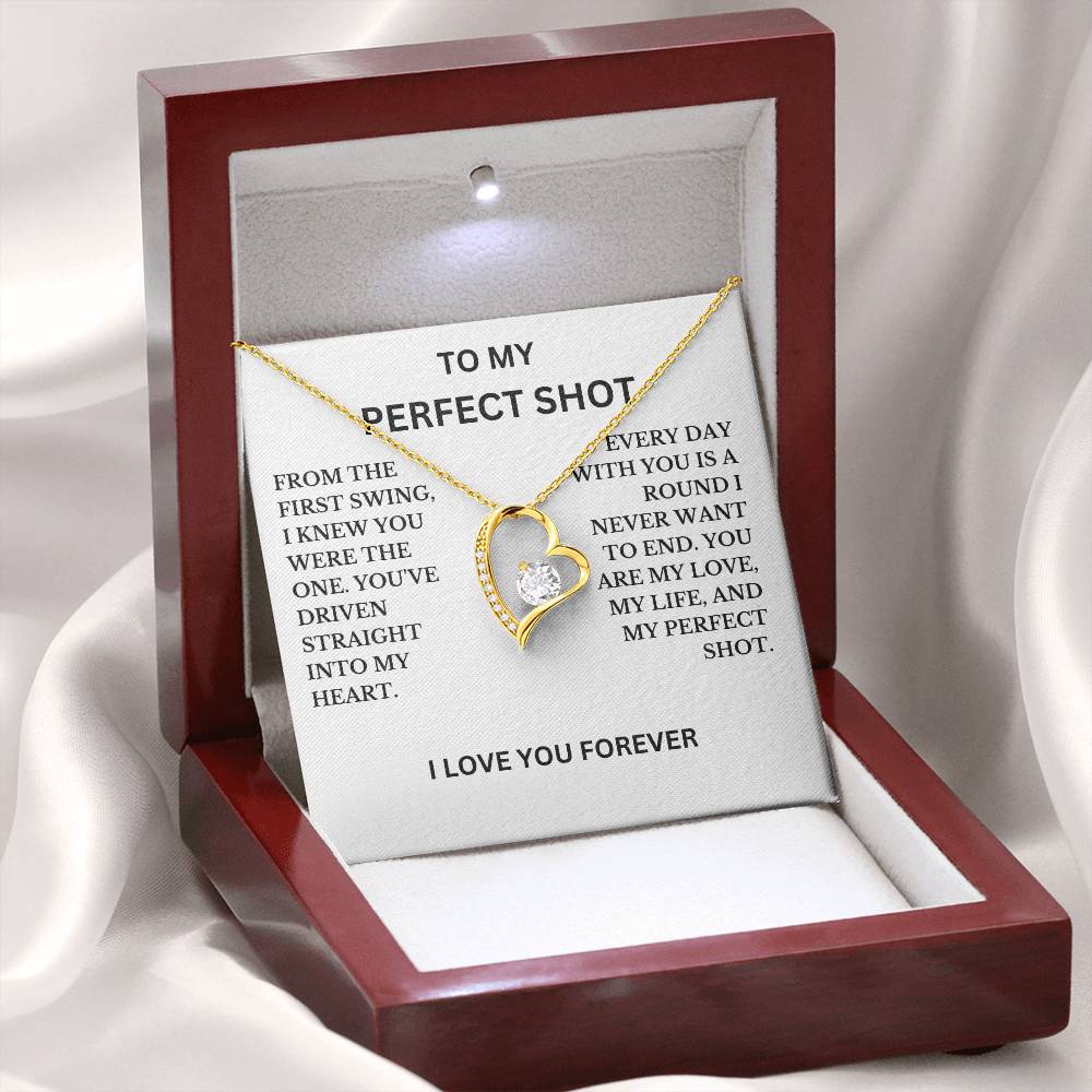 To My Perfect Shot Necklace, A Perfect Gift For Your Special Lady