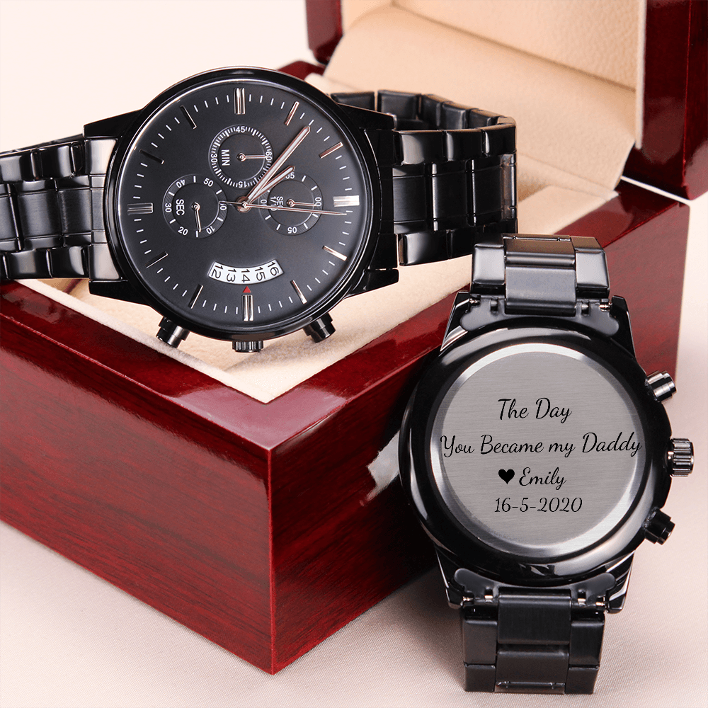 Father's Day Watch Gift, Dad Engraved Watch