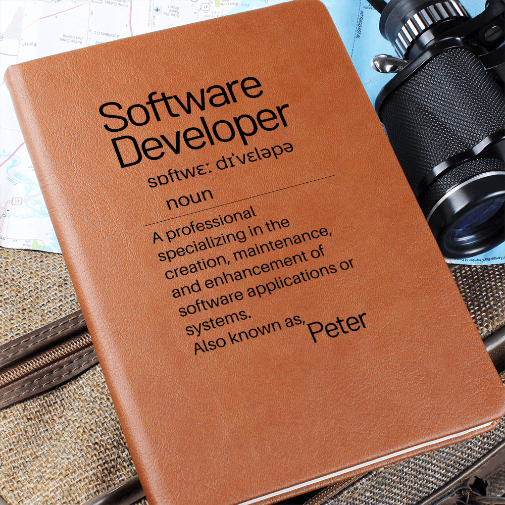 Software Developer Gift, Custom Journal For Friend