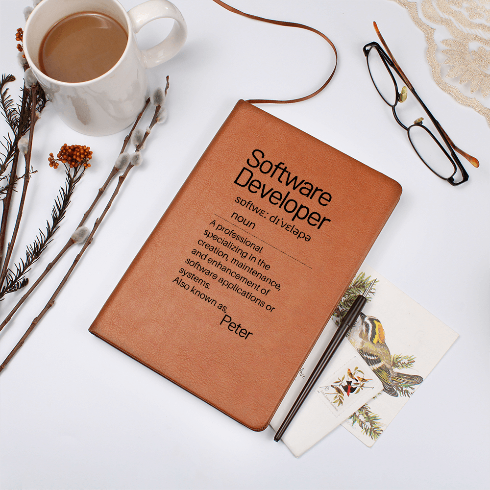 Software Developer Gift, Custom Journal For Friend