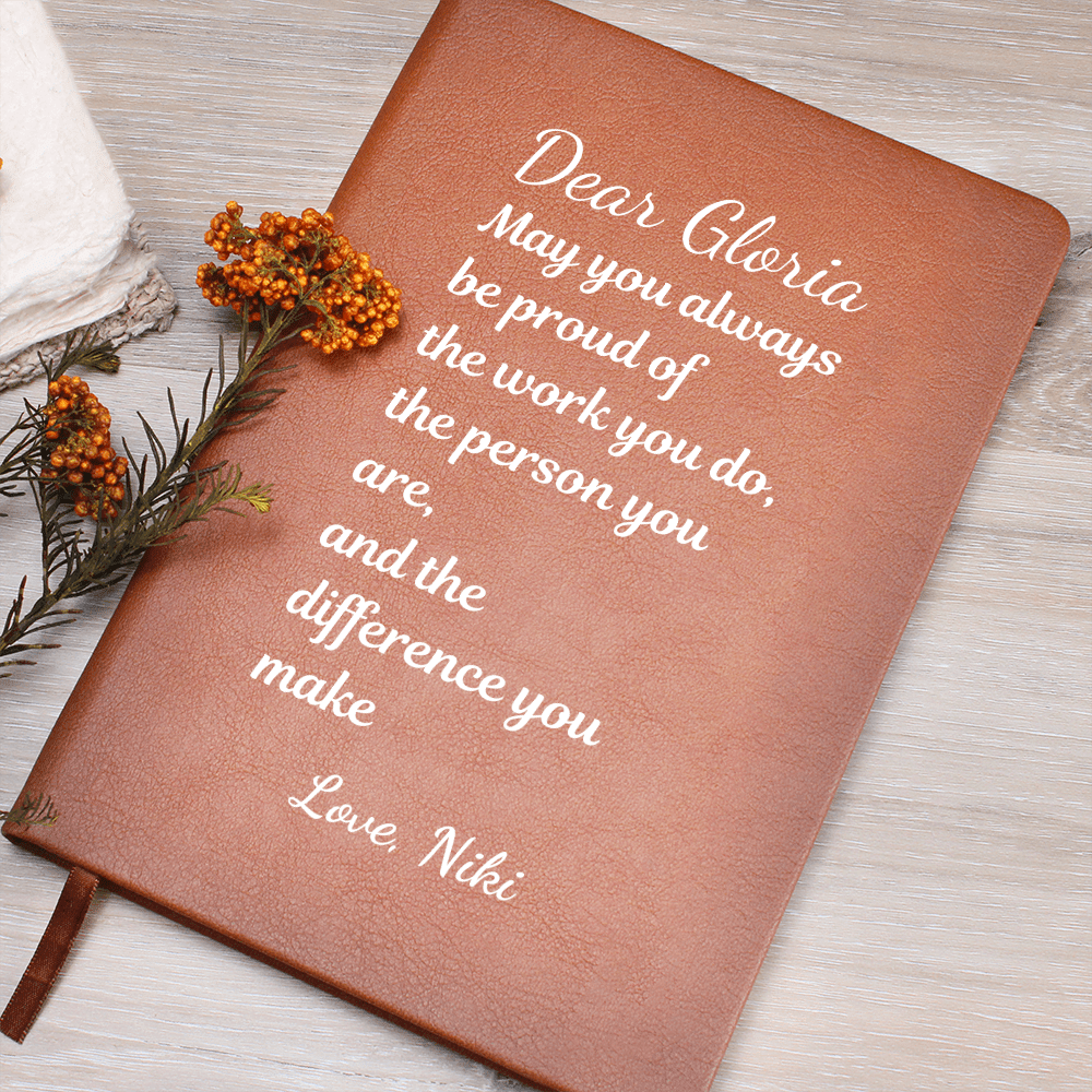 Custom Thank You Gift, Journal Gift, Gift for Collogue