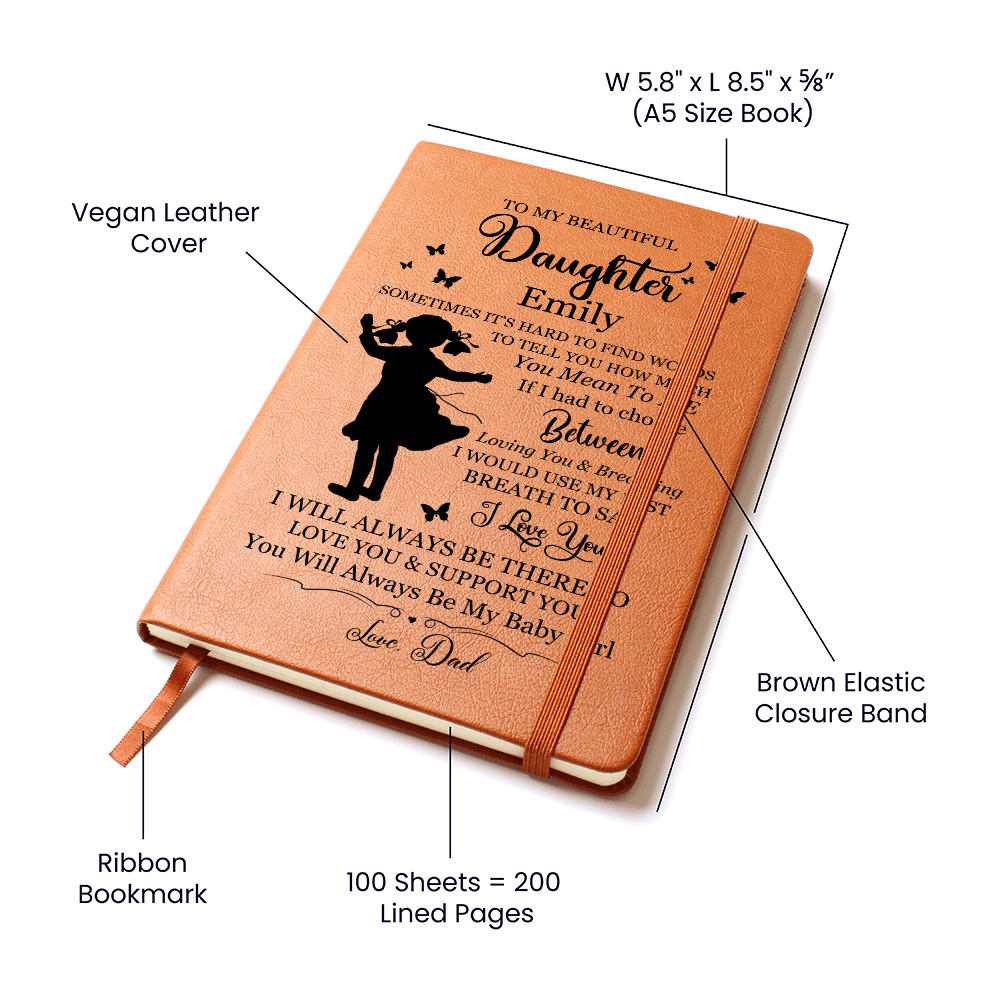 Personalized Daughter Journal From Dad