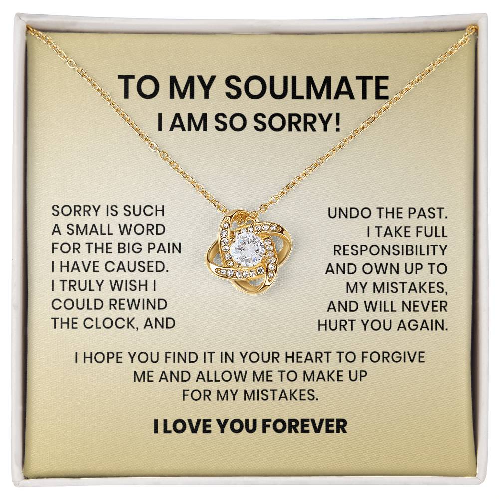 I Am So Sorry Necklace-To My Soulmate
