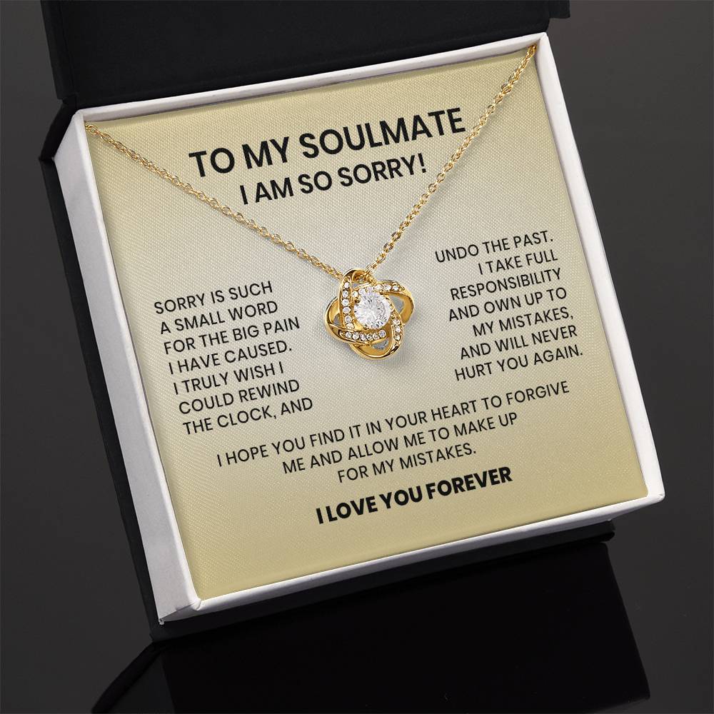 I Am So Sorry Necklace-To My Soulmate