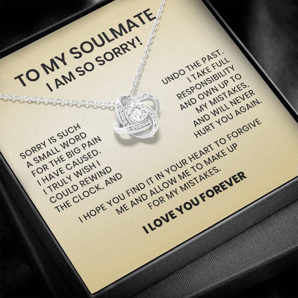 I Am So Sorry Necklace-To My Soulmate