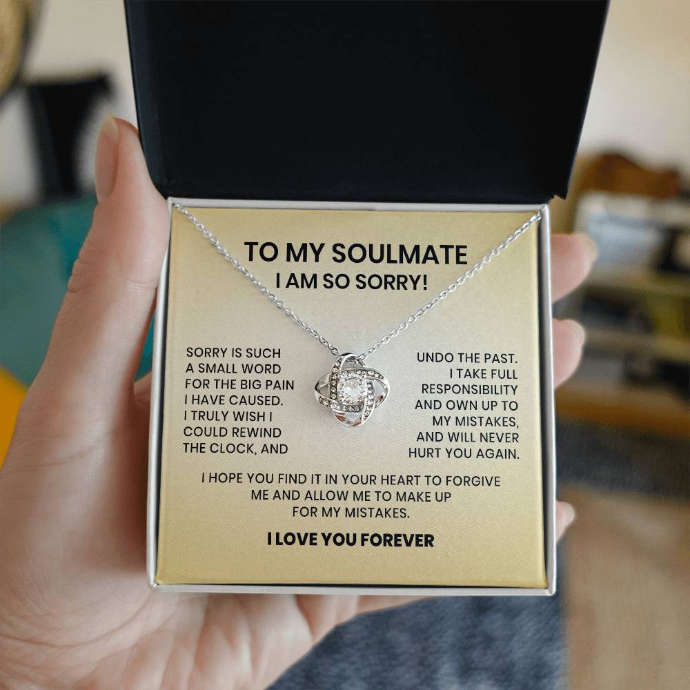 I Am So Sorry Necklace-To My Soulmate