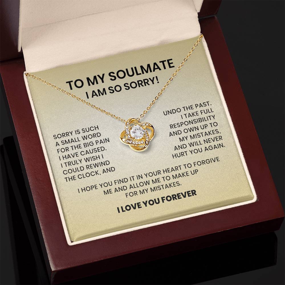 I Am So Sorry Necklace-To My Soulmate