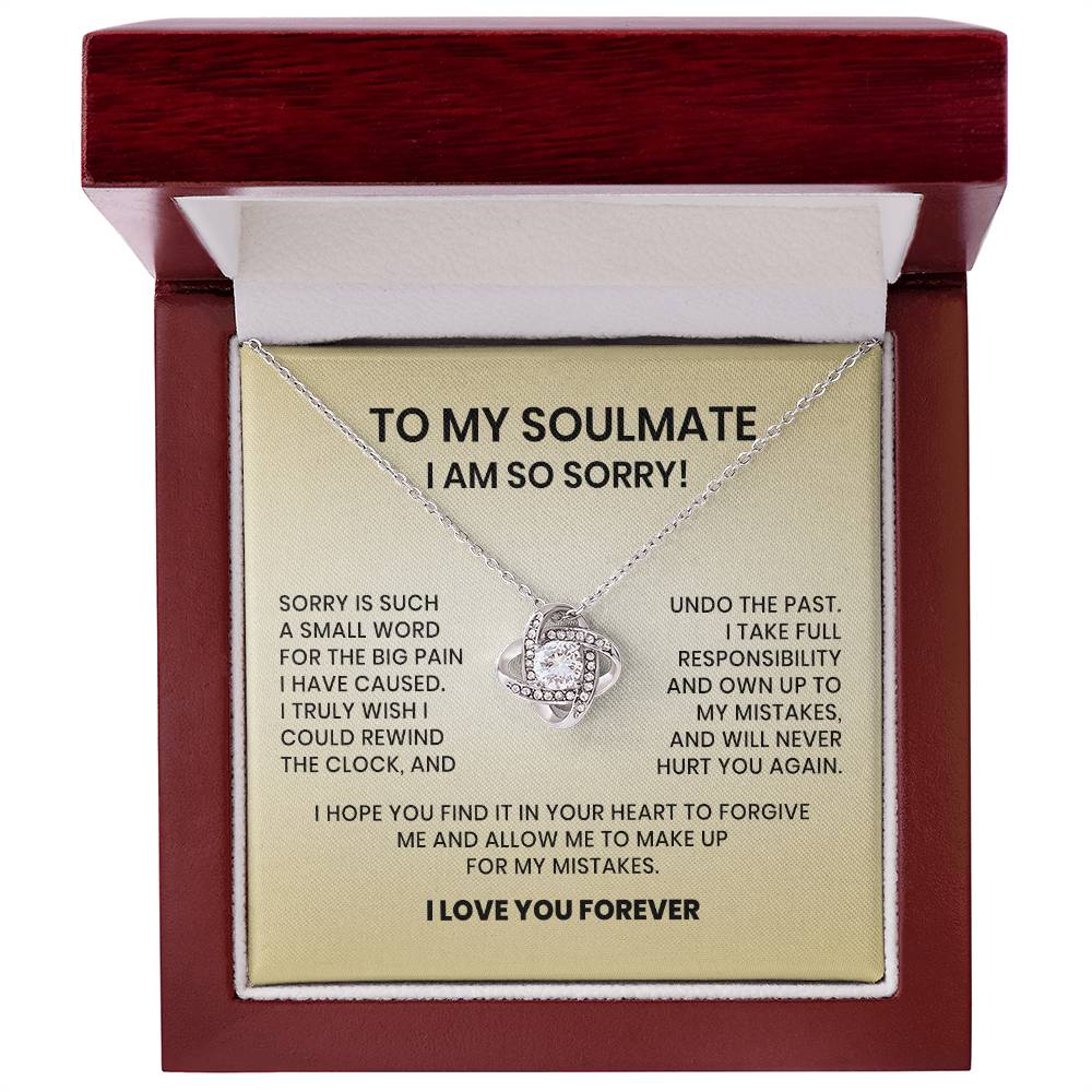 I Am So Sorry Necklace-To My Soulmate