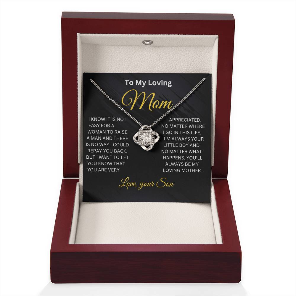 My Loving Mom Necklace , Mother's Day Gift From Son