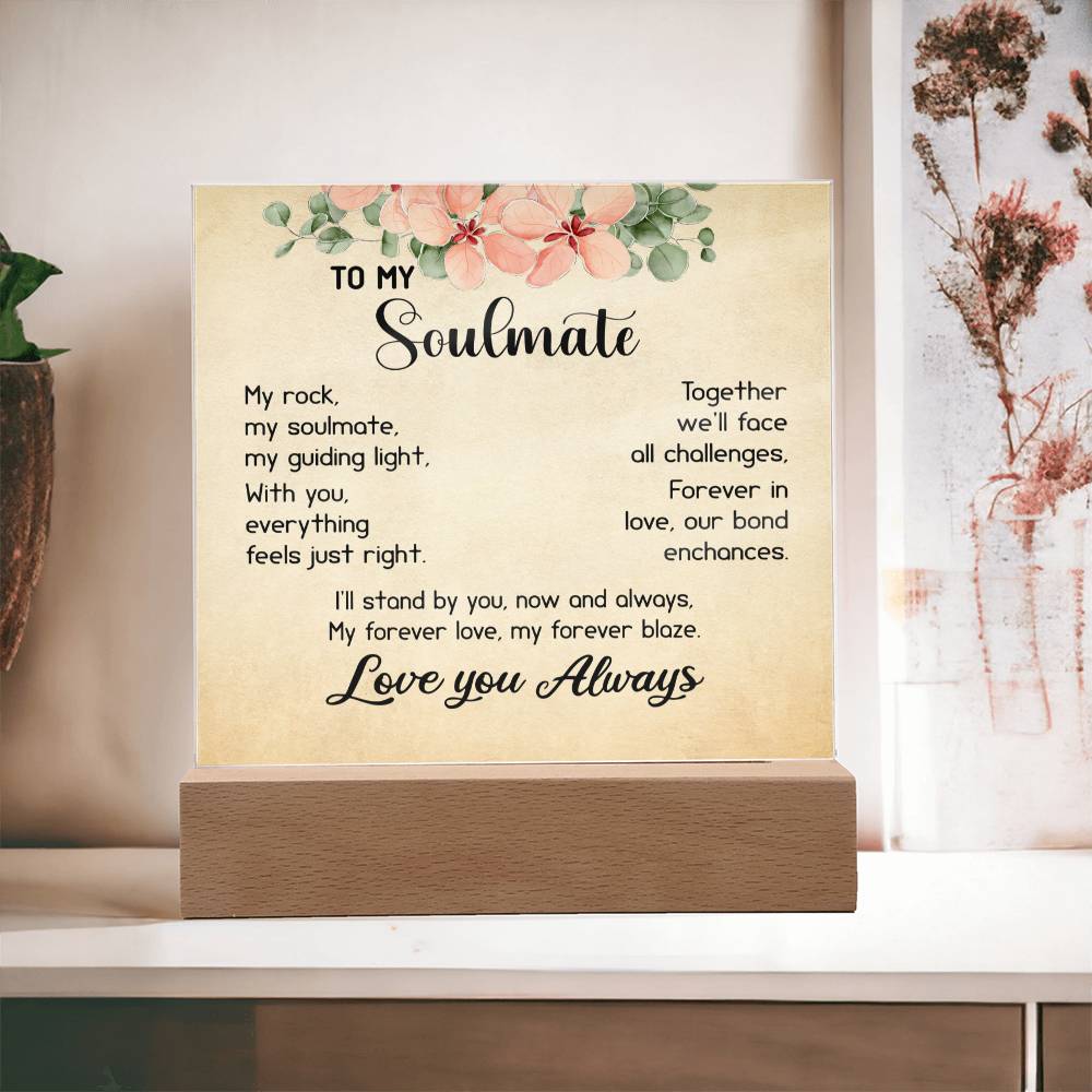My Soulmate Gift, Gift Ideas for Soulmate, Romantic Present, Birthday Gift for Her, Anniversary Gift