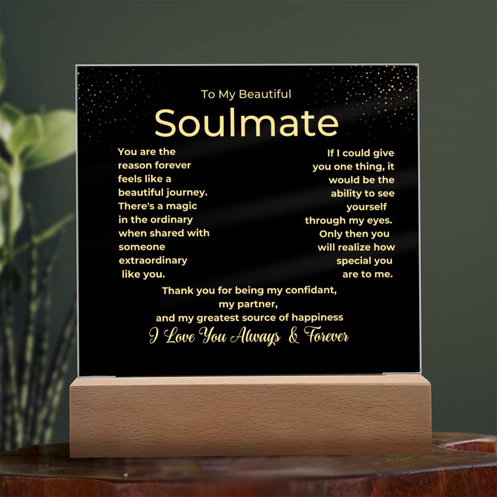 Beautiful Journey Soulmate Plaque
