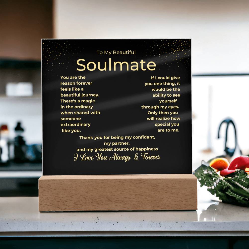 Beautiful Journey Soulmate Plaque