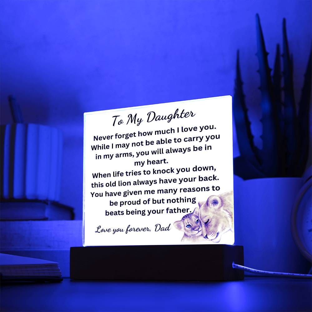 Nothing Beats Being Your Father Acrylic Plaque