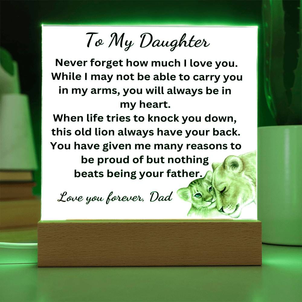 Nothing Beats Being Your Father Acrylic Plaque