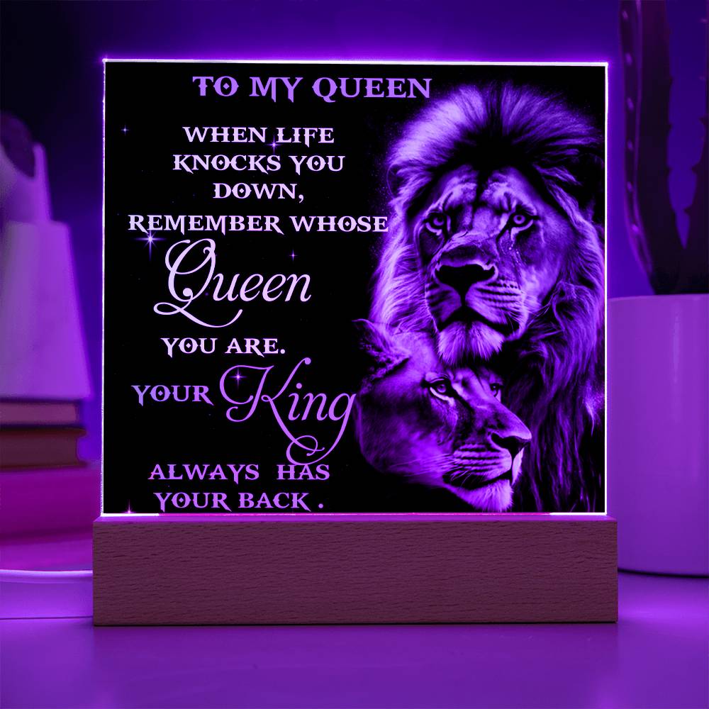 My Queen Plaque, A Romantic Gift For Soulmate, Gift For Wife