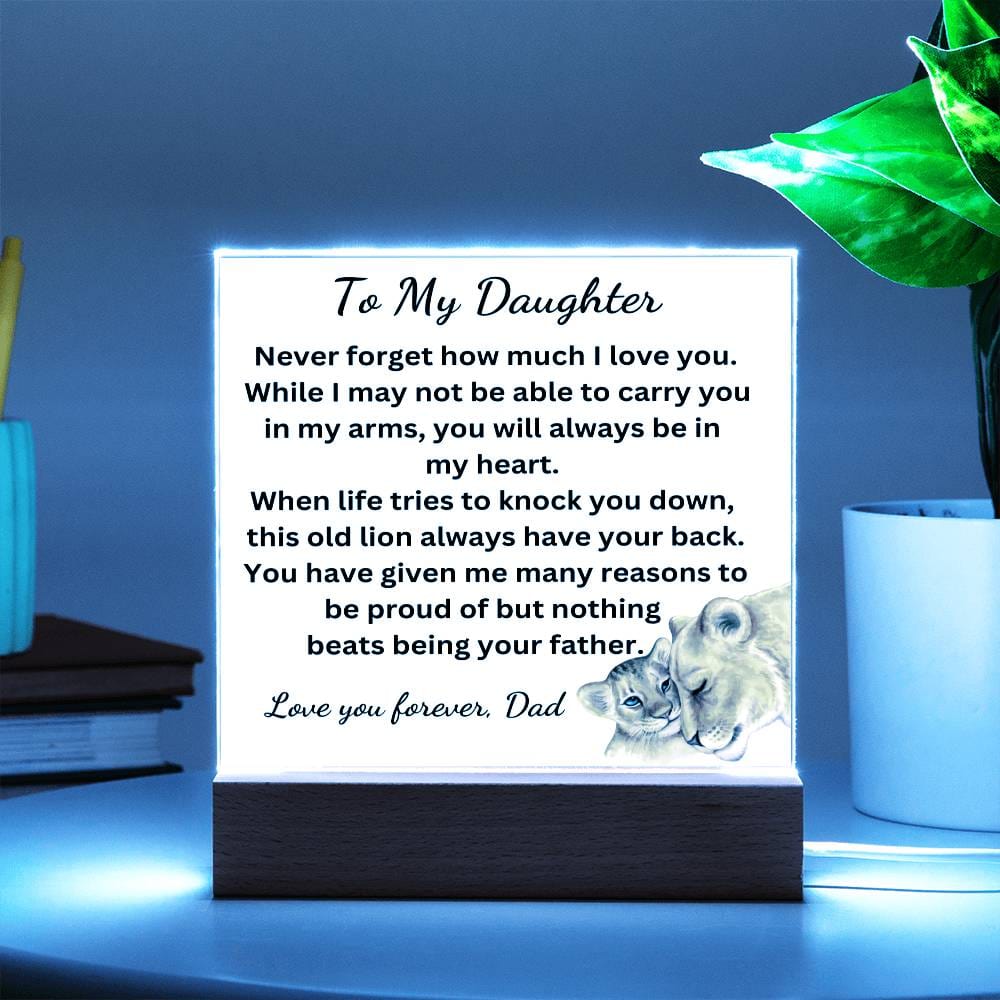 Nothing Beats Being Your Father Acrylic Plaque