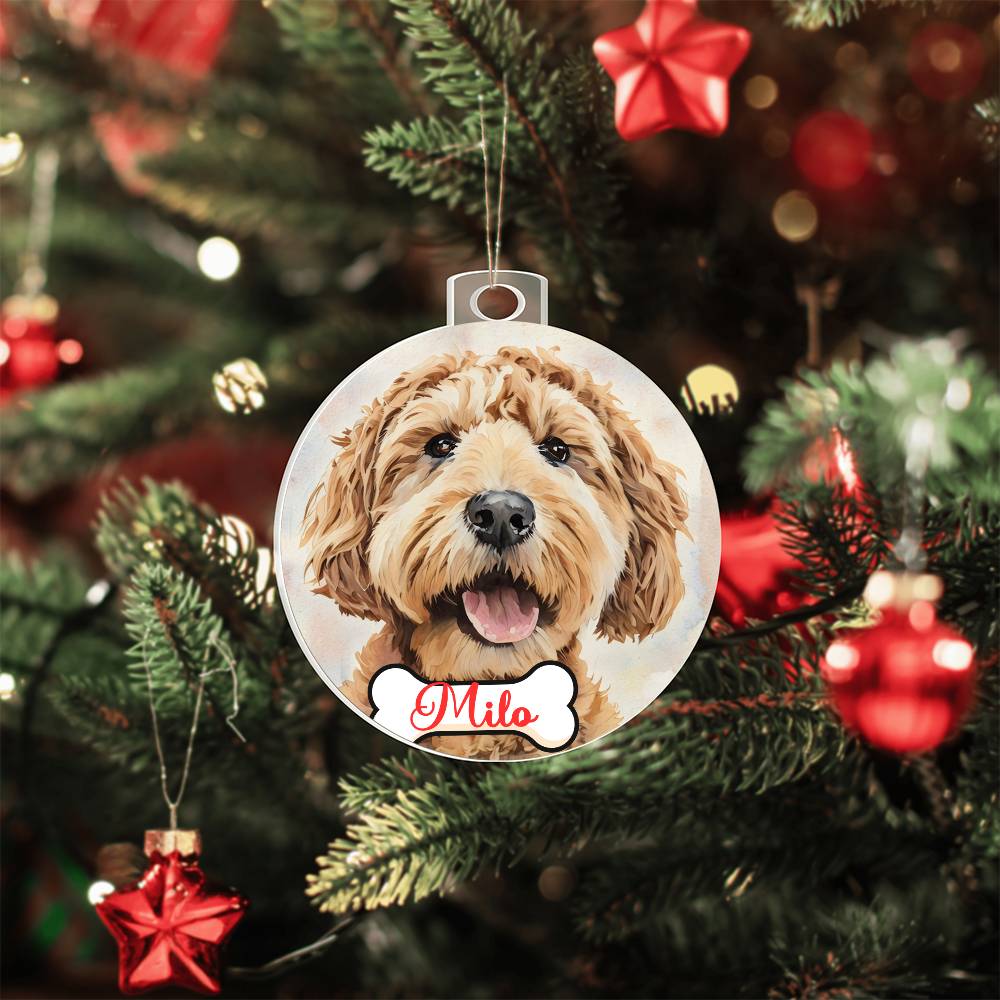 Pet Custom Portrait Ornament