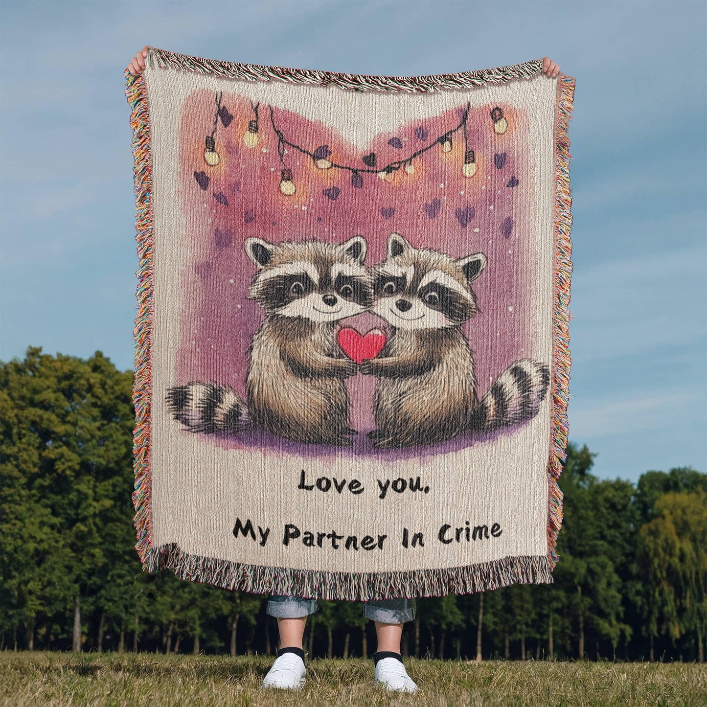 Love Raccoons Blanket