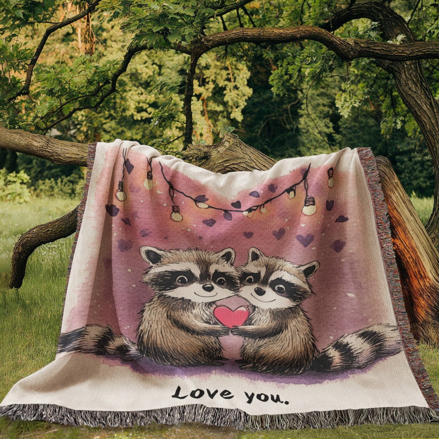 Love Raccoons Blanket