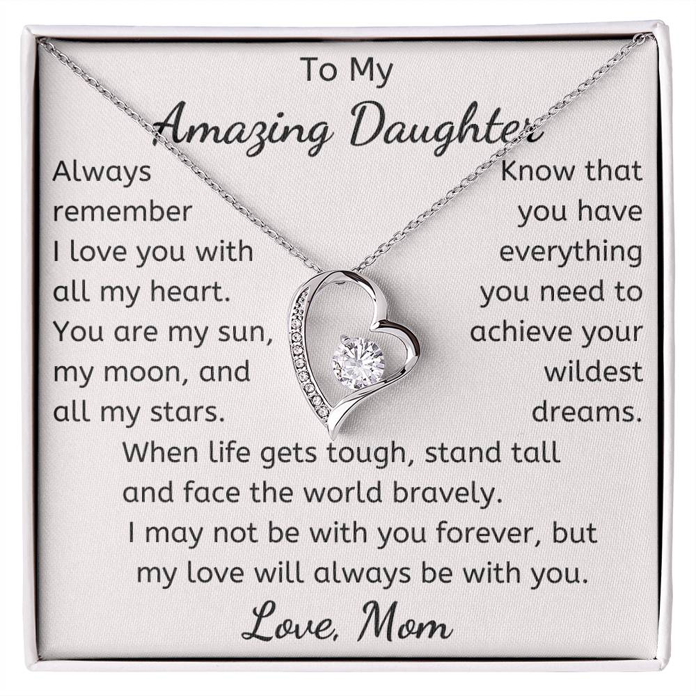 To My Amazing Daughter Necklace