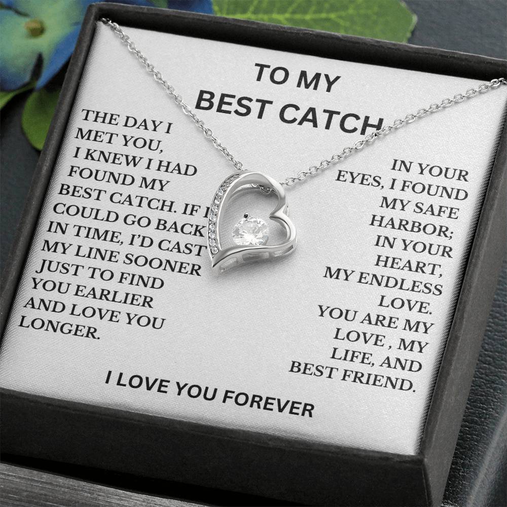 To My Best Catch Necklace, A Perfect Gift For Wife, Girlfriend