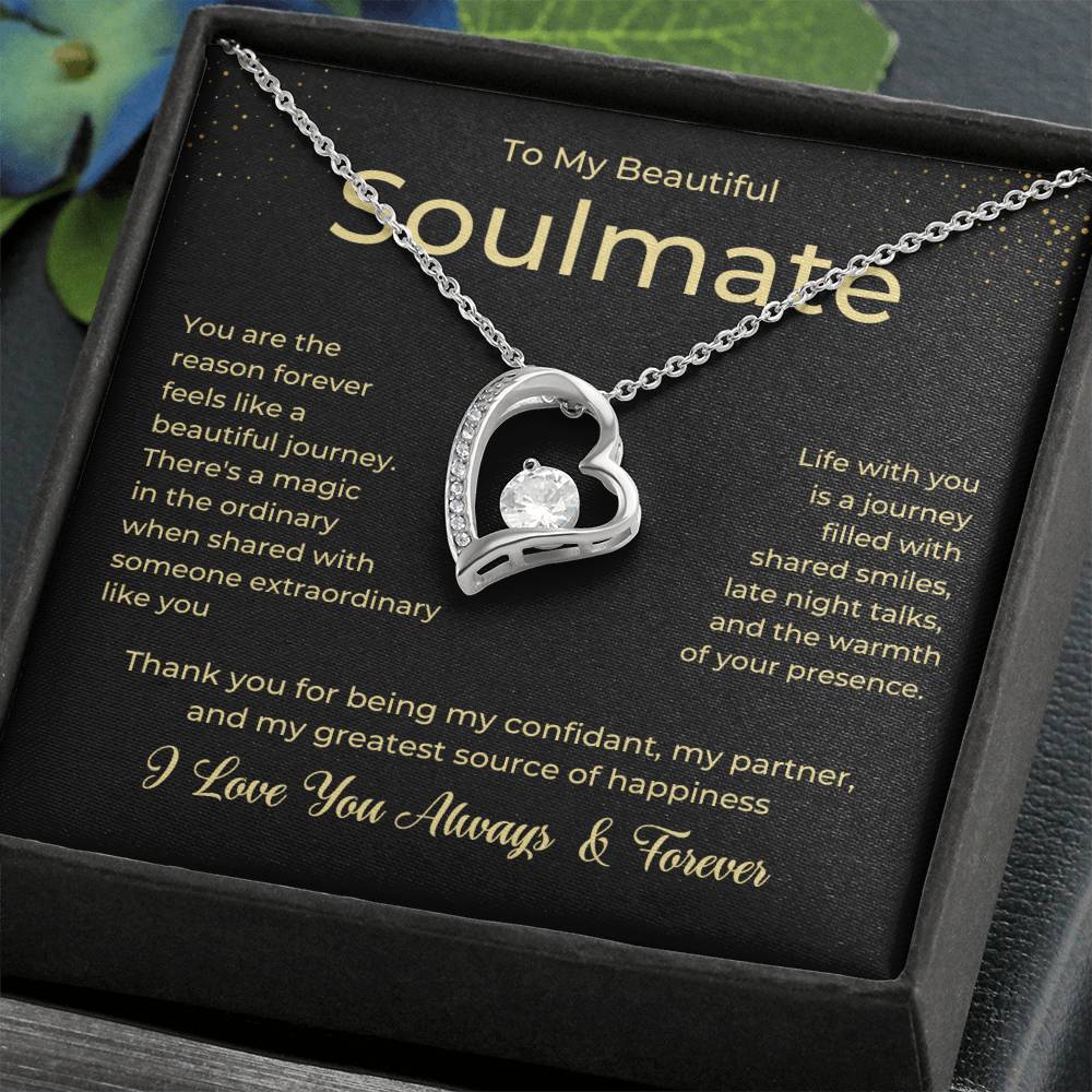 To My Soulmate Forever Love Necklace