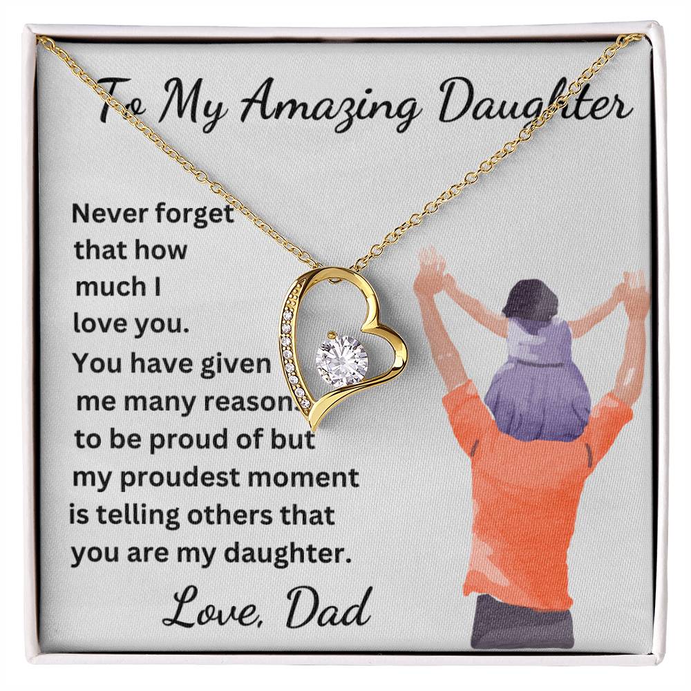 My Proudest Moment Daughter Necklace