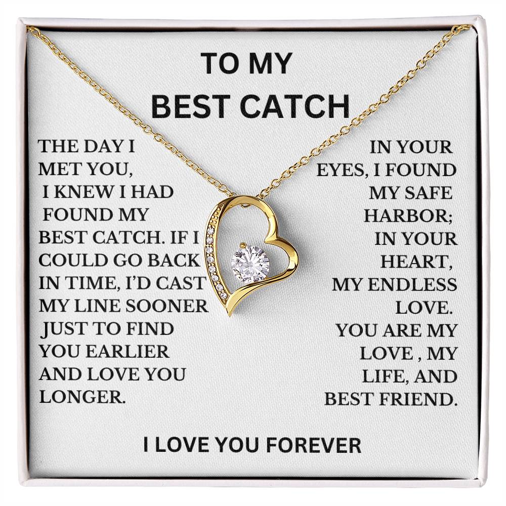 To My Best Catch Necklace, A Perfect Gift For Wife, Girlfriend