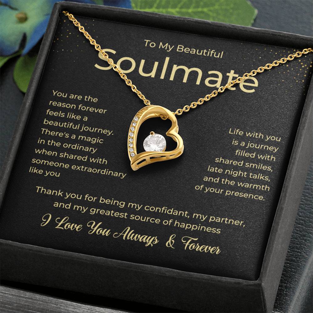 To My Soulmate Forever Love Necklace