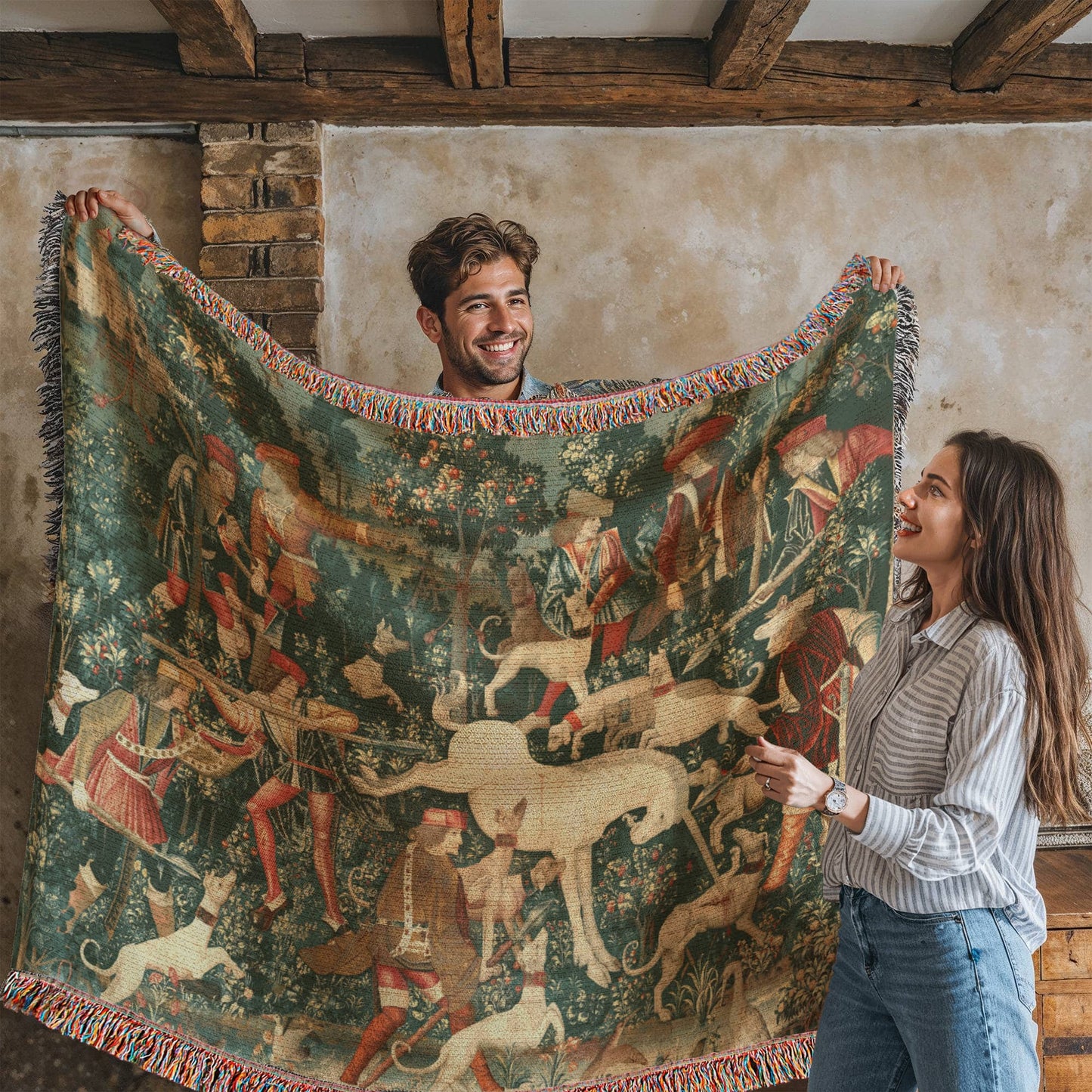 Unicorn Medieval Tapestry