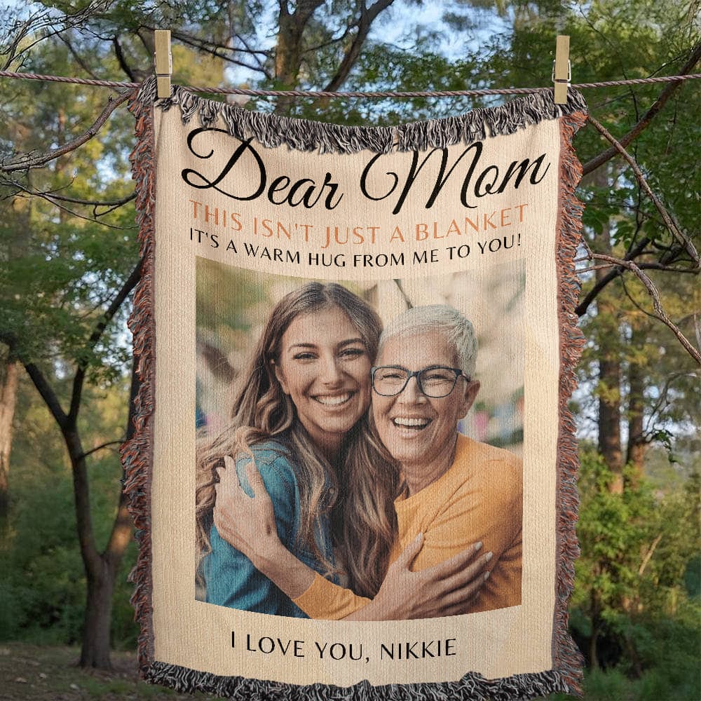 Mom Custom Photo Blanket