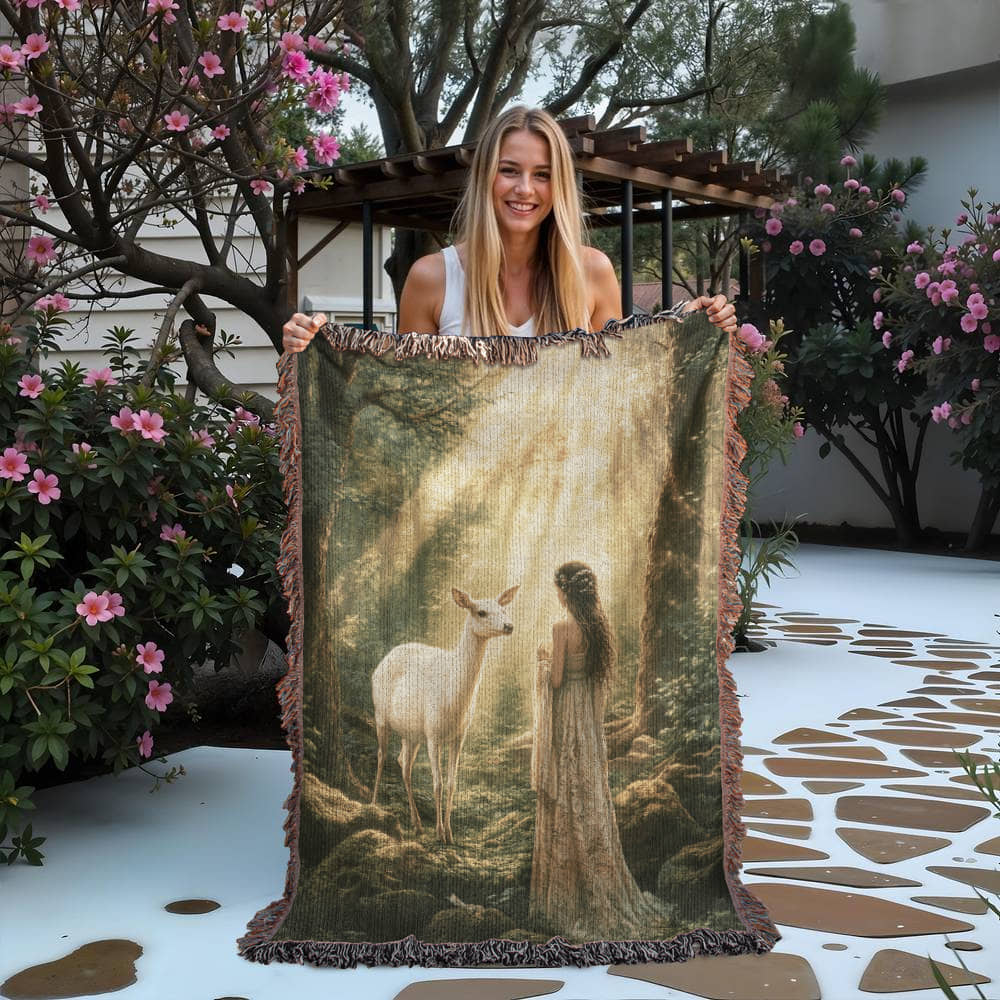 Enchanted Forest Tapestry Blanket