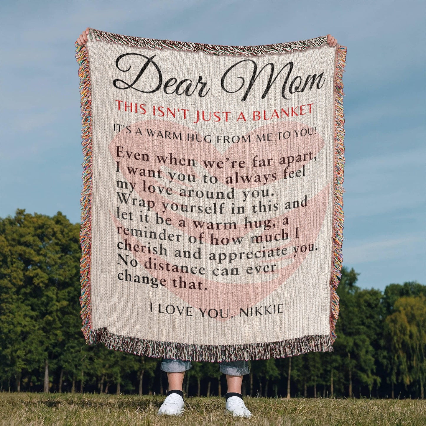 Hug Blanket For Mom