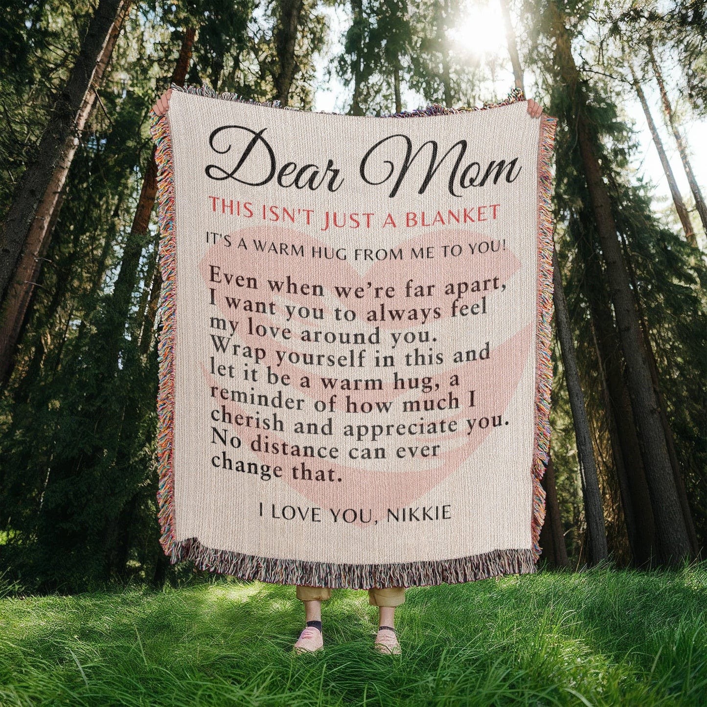 Hug Blanket For Mom