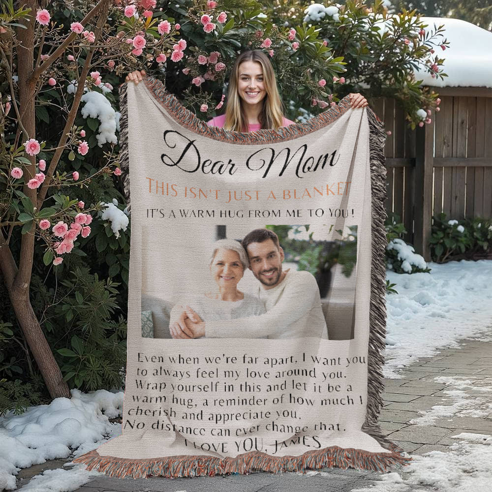 Long Distance Blanket Gift, Mother's Day Blanket Gift