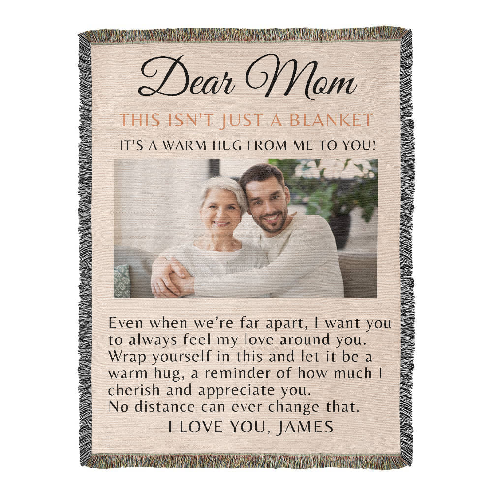 Long Distance Blanket Gift, Mother's Day Blanket Gift