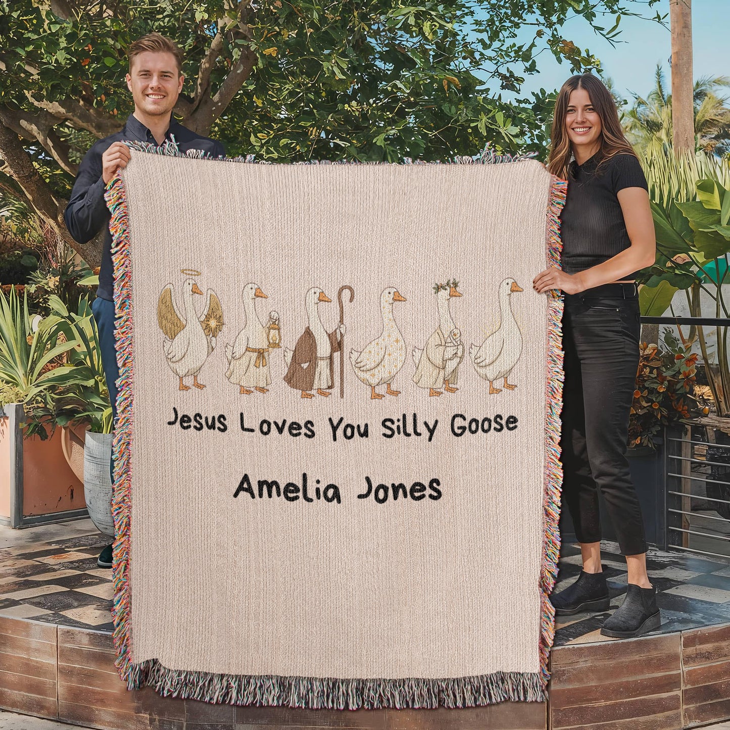 Silly Goose Baby Blanket-2