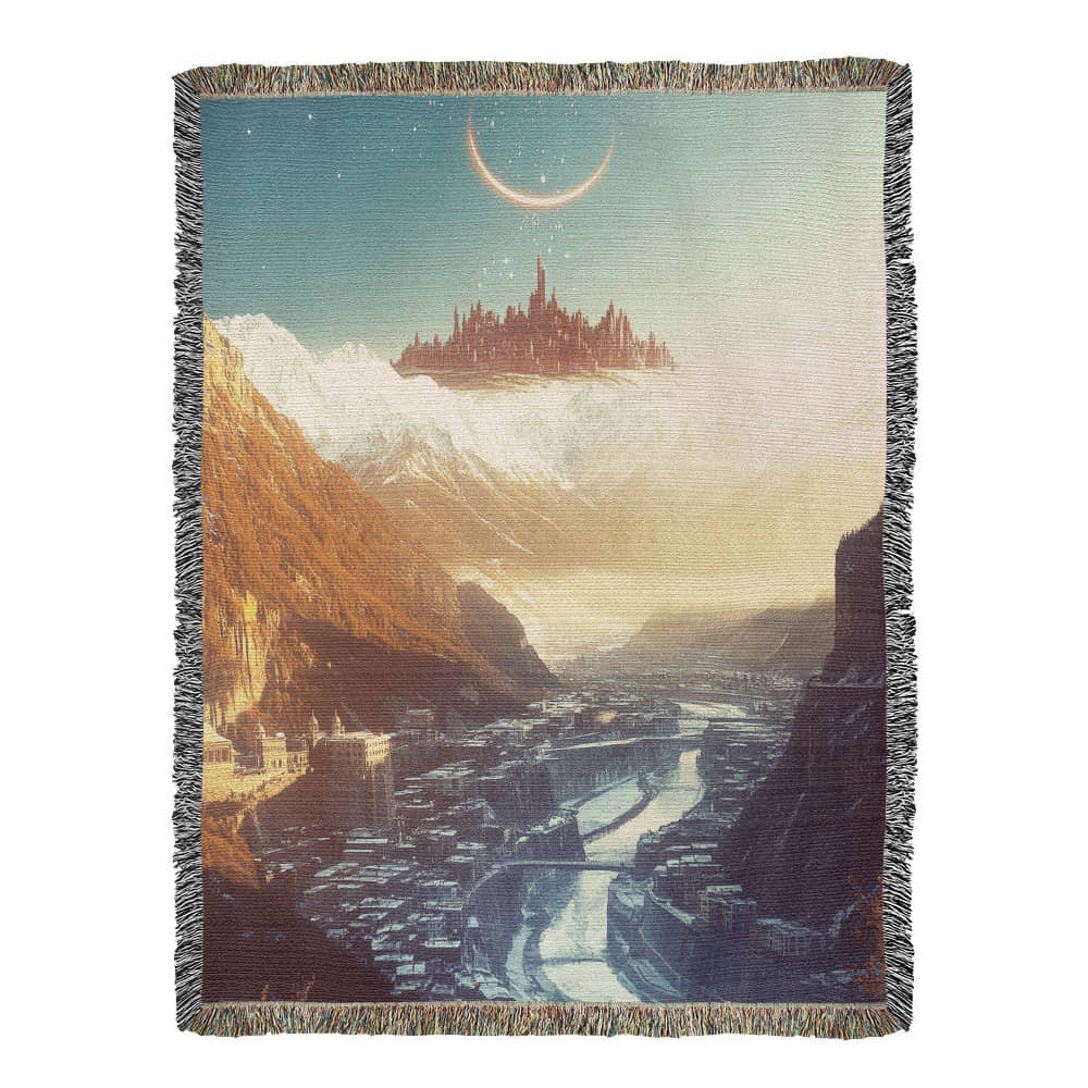 Fantasy Futuristic City Tapestry