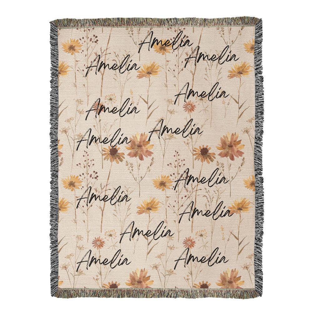 Personalized Name Blanket
